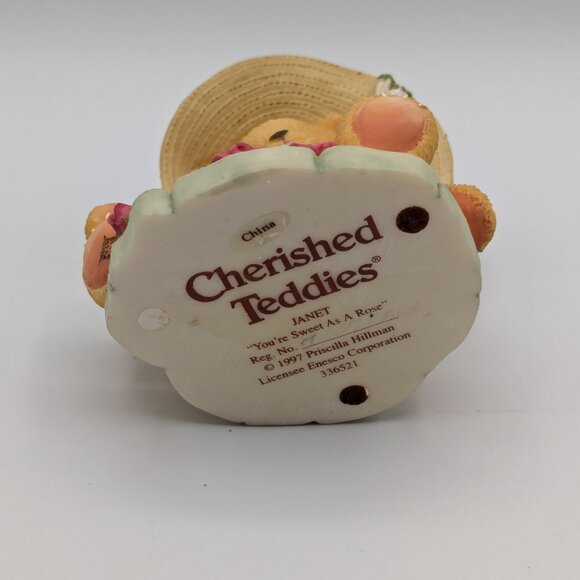 Cherished Teddies Janet "You're Sweet As A Rose" (336521) 1997 - Picture 8 of 8